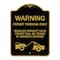 Signmission Warning Permit Parking Vehicles w/o Permits Towed Owners Expense Alum, 24" L, 18" H, BG-1824-22711 A-DES-BG-1824-22711 - alternate 1